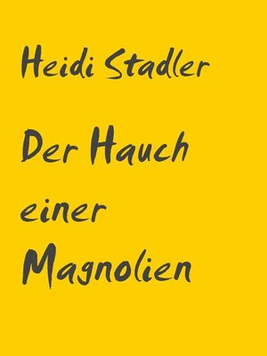 cover image of Der Hauch einer Magnolie